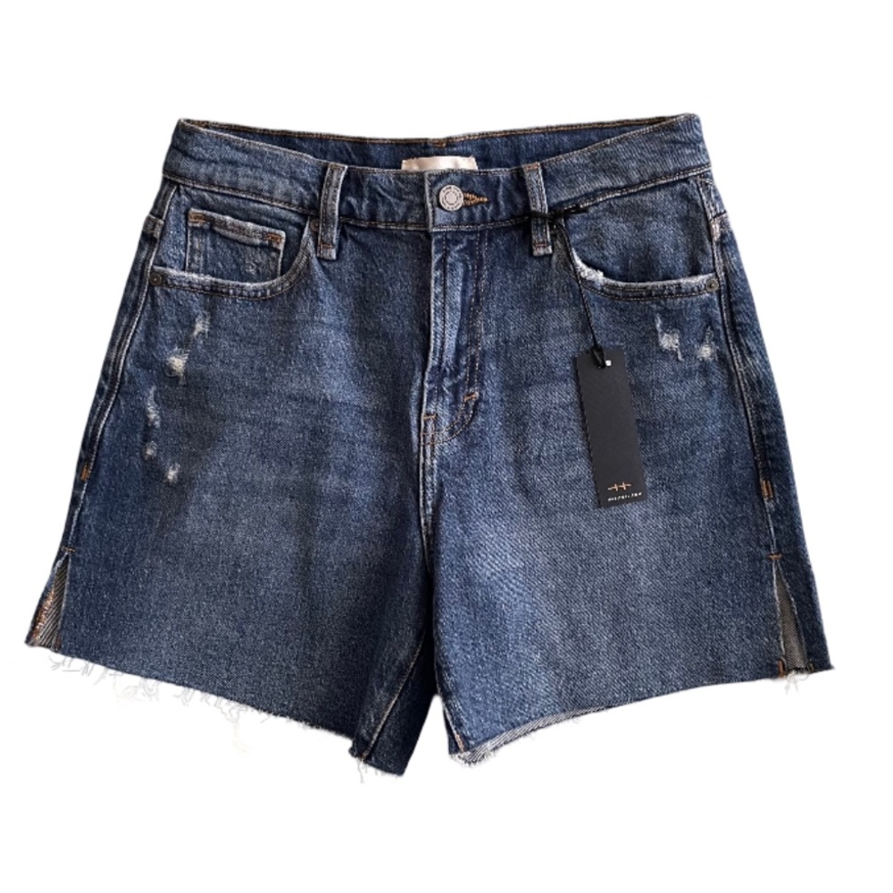 Habitual Skylar High Waist Distressed Denim Shorts NWT